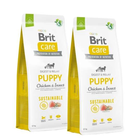 Brit Care Puppy Sustainable Chicken & Insect 2x12 kg