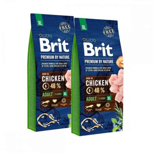 Brit Premium By Nature Adult XL 2x15 kg