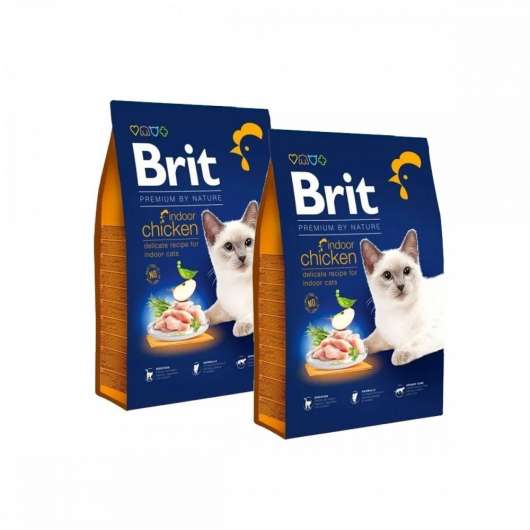 Brit Premium By Nature Cat Indoor Chicken 2x8 kg