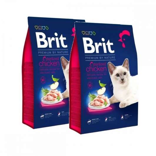 Brit Premium By Nature Sterilized Chicken 2x8 kg