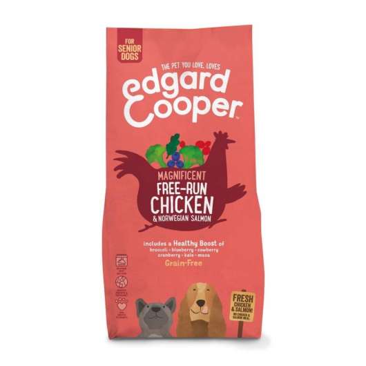 Edgard & Cooper Dog Senior Grain-Free Kyckling & Lax