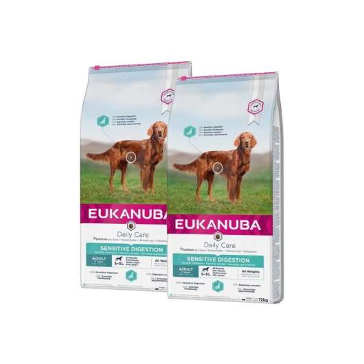 Eukanuba Daily Care Adult Sensitive Digestion 2 x 12kg