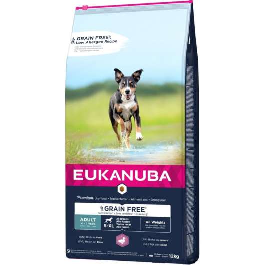 Eukanuba Dog Adult Grain Free All Breeds Duck