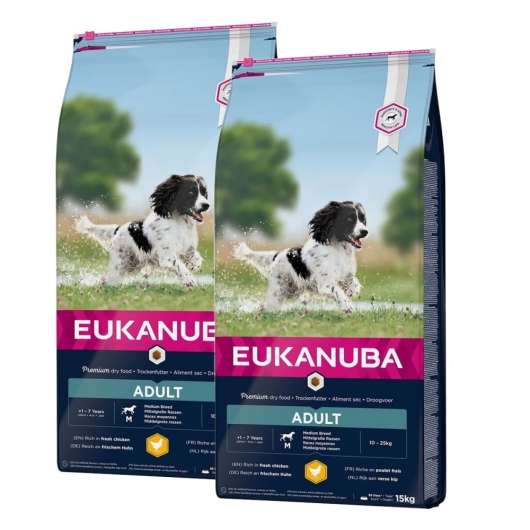Eukanuba Dog Adult Medium 2 x 15kg