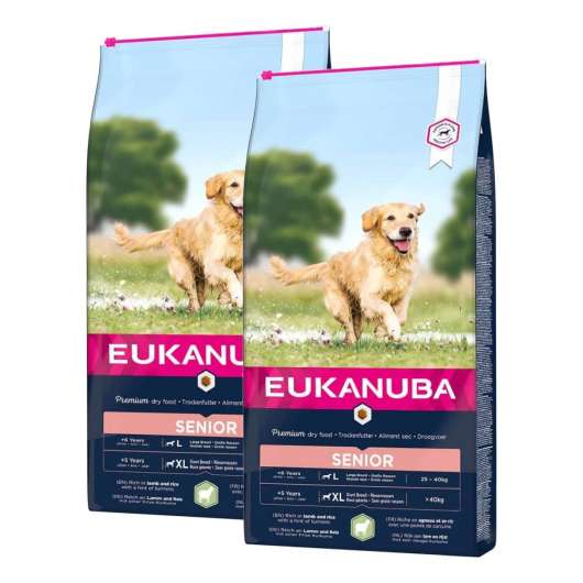 Eukanuba Dog Senior Large Breed Lamb & Rice 2 x 12kg